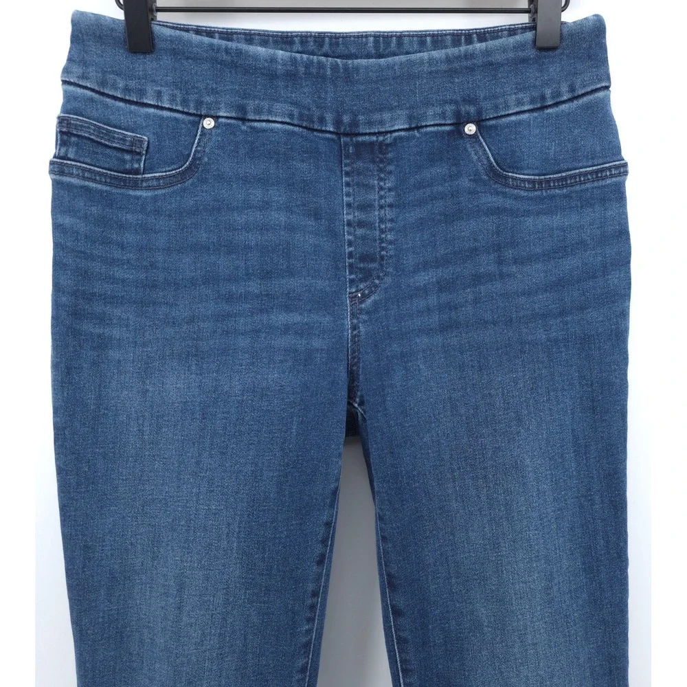 Chico's Women Jegging 0R (US 4R) Indigo Blue‎ Pull On Stretch Denim Skinny Jeans